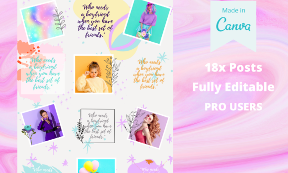 Canva Colorful Instagram Puzzle Template