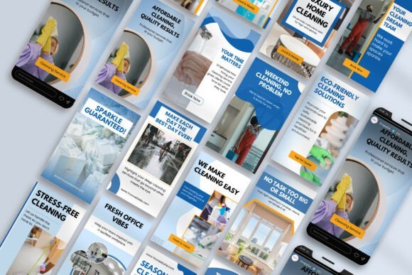 Cleaning Business IG Canva Story Design