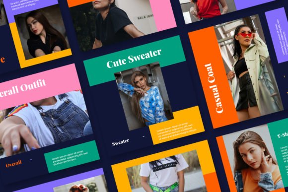 Colorful Casual Fashion Instagram Post