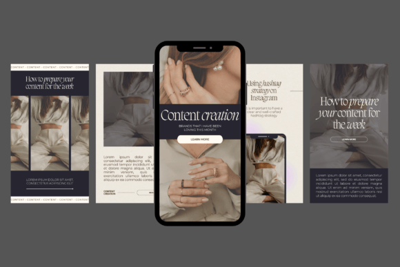 Dark Theme Instagram Story Template