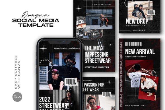 Dragna Hype Fashion Instagram Template