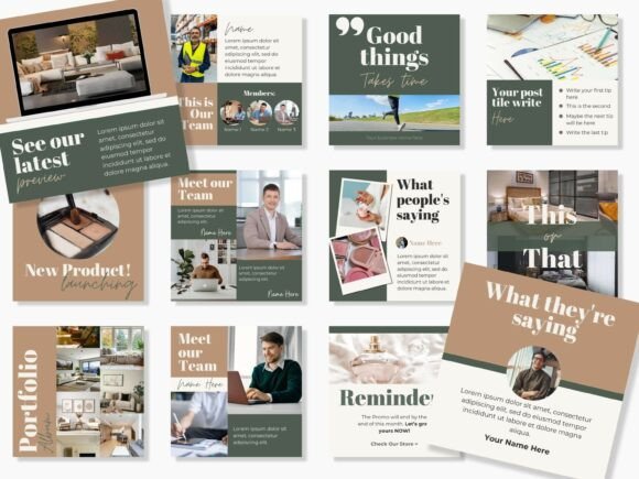 Earth Minimal Instagram Template Kit