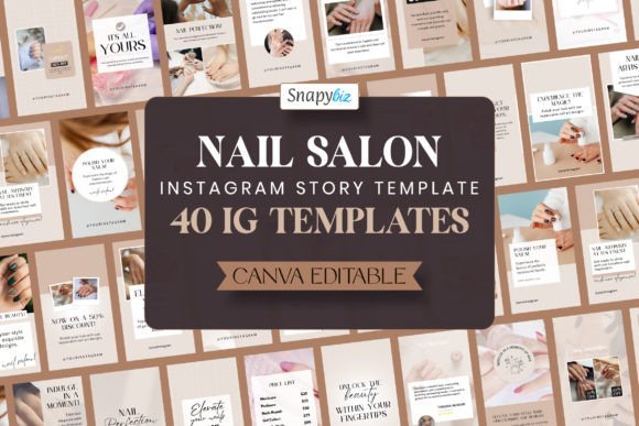 Nail Salon IG Canva Story Template