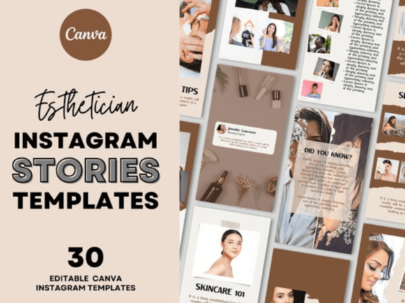 Esthetician Canva Story Template
