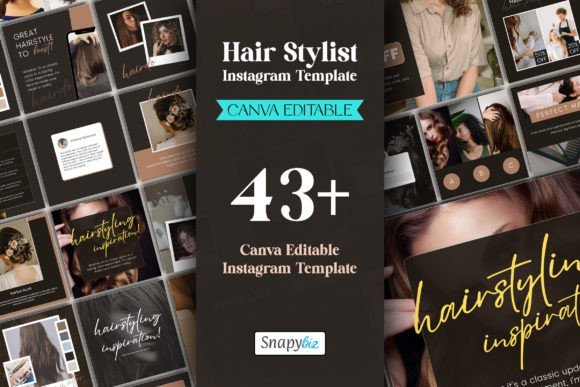 Hair Stylist IG Canva Post Templates