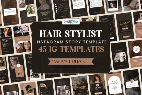 Hair Stylist IG Canva Story Templates