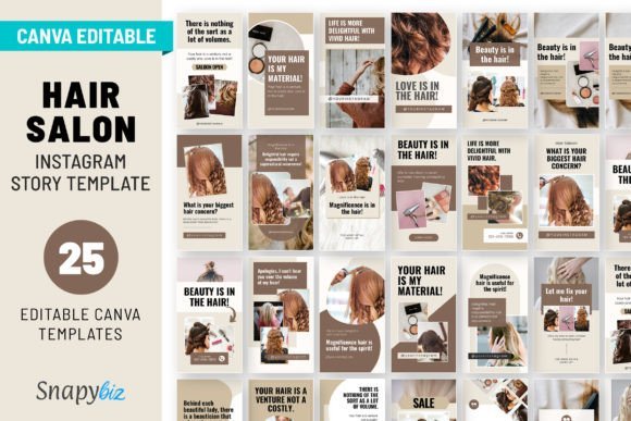 Hairstylist IG Canva Story Templates