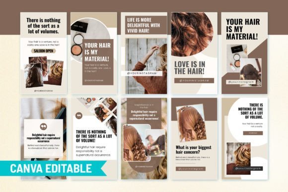 Hairstylist IG Canva Story Templates