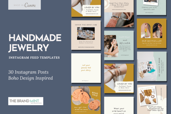 Handmade Jewelry Instagram Feed Template