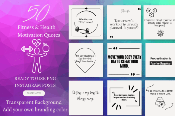 Health & Fitness Instagram Quote Posts