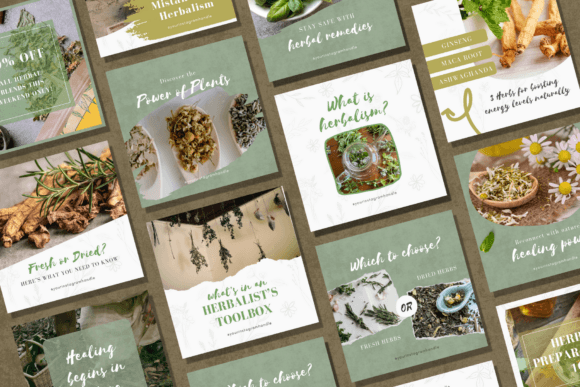 Herbalism Instagram Templates