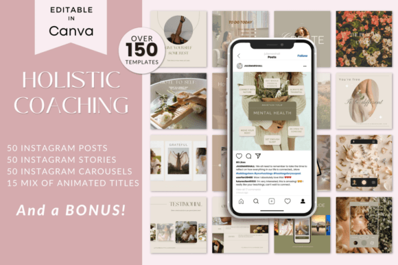 Holistic Coach Instagram Templates