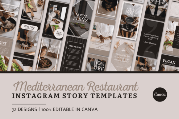 Instagram Story Mediterranean Restaurant
