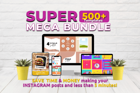 500+ Instagram Post Templates Bundle