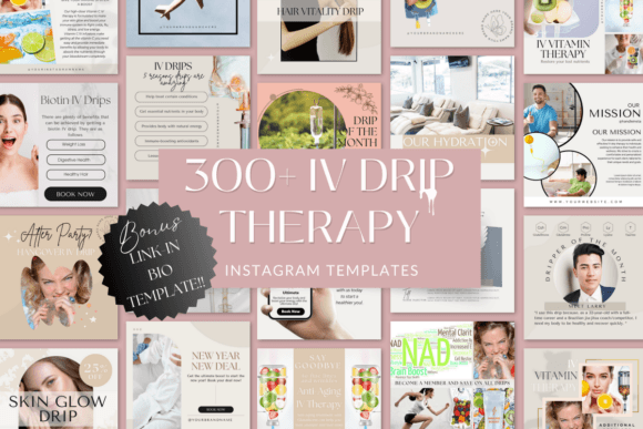 IV Drip Instagram Templates