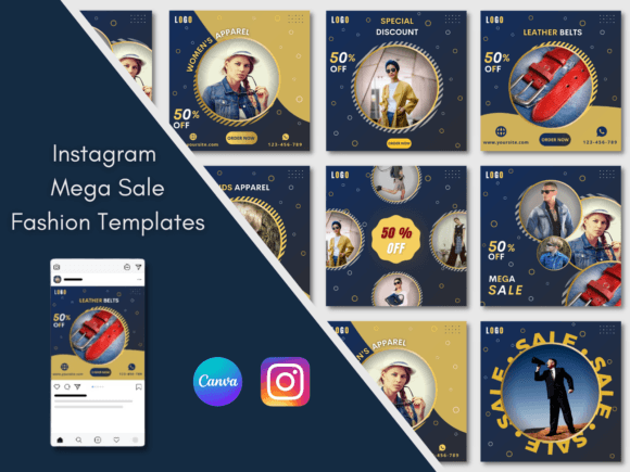 Instagram Fashion Mega Sale Template