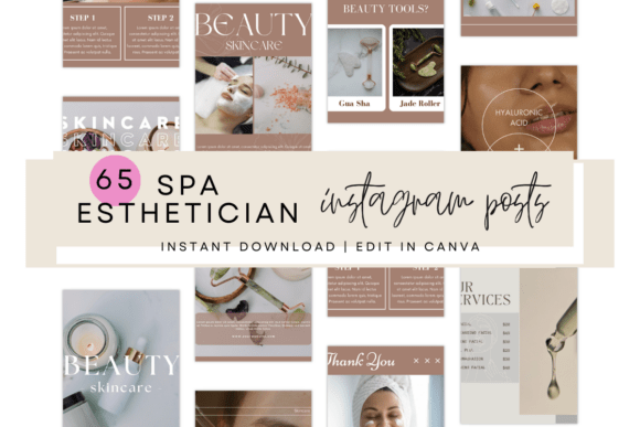 Instagram Post Templates for Salon, Spa