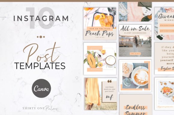 Instagram Posts for Canva | Peach