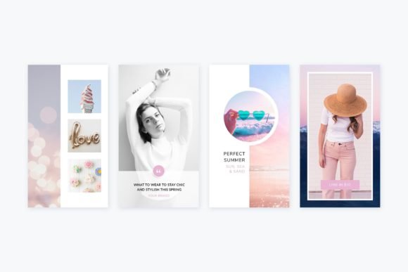 Instagram Stories Pastel Pink Canva