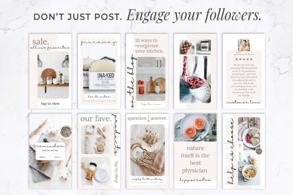 Instagram Stories for Canva | Rustic