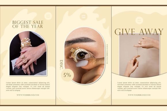 Instagram Template Soft Brown Beauty