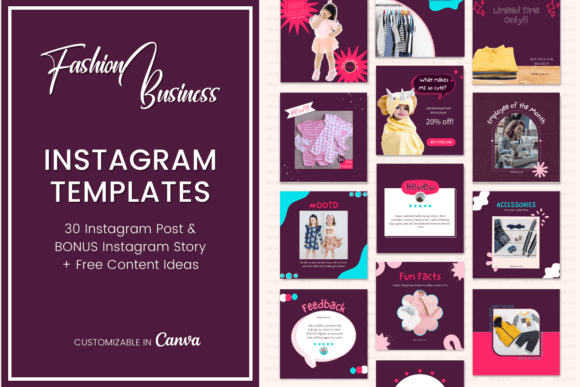 Instagram Templates for Fashion Business
