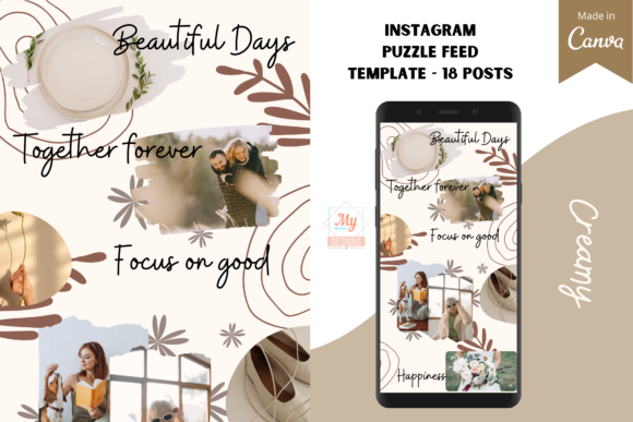 Aesthetic Instagram Feed Templates For Lifestyle Blogger