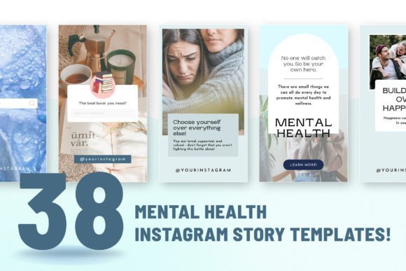 Mental Health Instagram Canva Story Temp