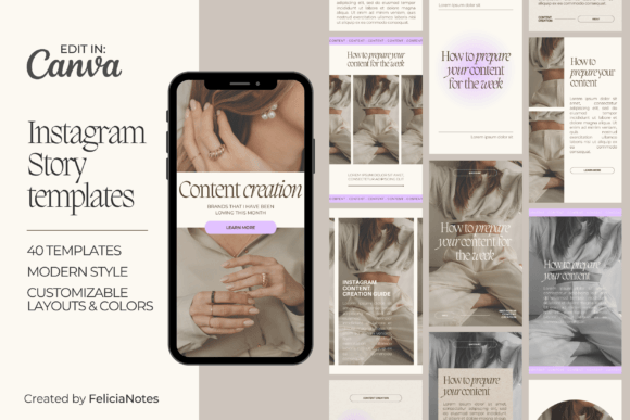 Modern Instagram Story Canva Template