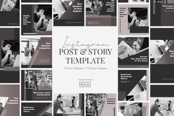 Monochromatic Elegant Business Instagram