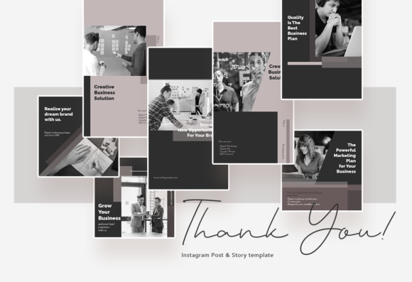 Monochromatic Elegant Business Instagram