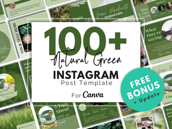 Natural Green Instagram Template