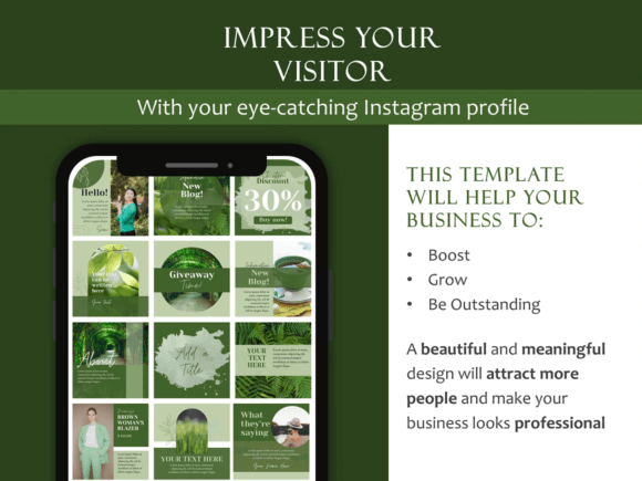 Natural Green Instagram Template