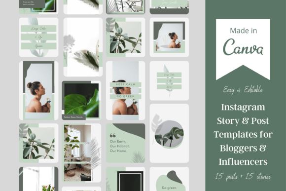 Nature Instagram Templates for Canva