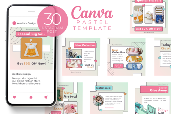 Pastel Canva Instagram Post Template
