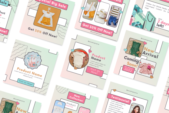 Pastel Canva Instagram Post Template