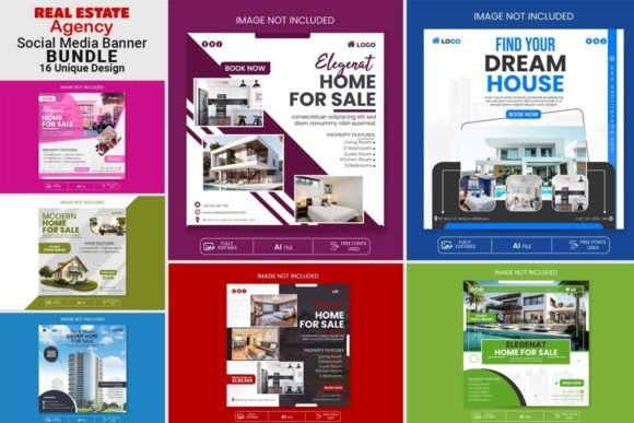 Real Estate Social Media Banner Template