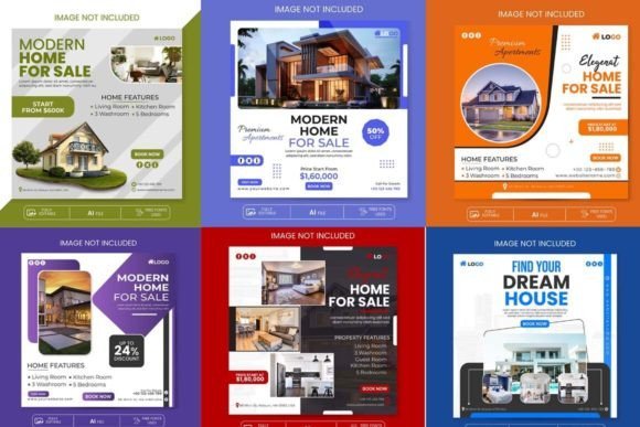 Real Estate Social Media Banner Template
