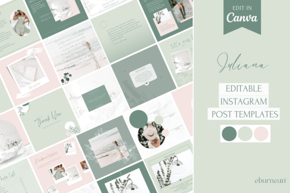 Sage Green Instagram Post Template Canva