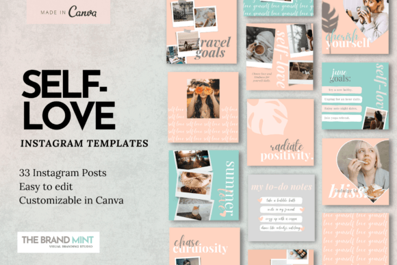 Self-Love Instagram Templates for Bloggers 