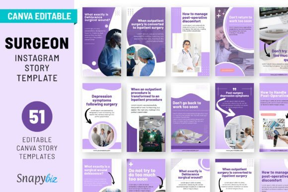 Surgery Instagram Canva Story Templates