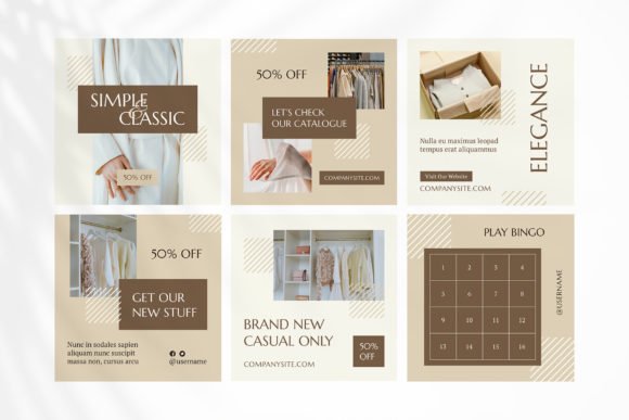 Tania Fashion Instagram Post Templates