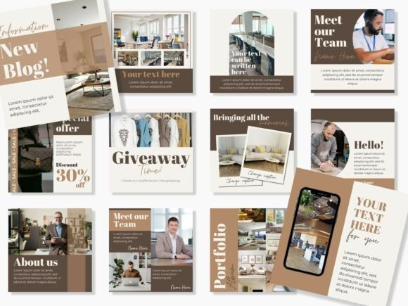 Warm Instagram Template Canva