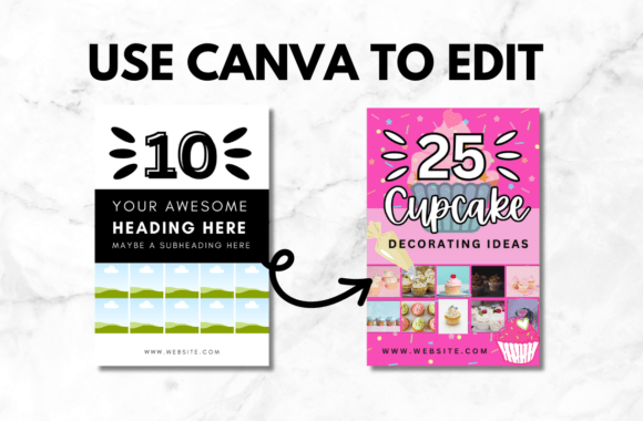 100 Basic Pinterest Pin Canva Templates