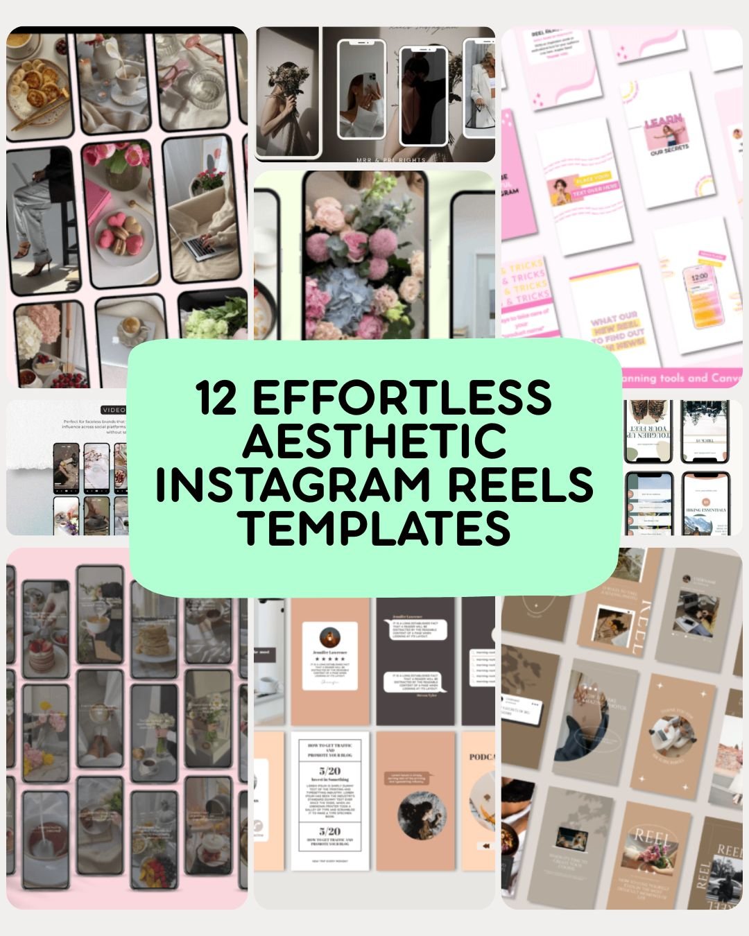12 Effortless Aesthetic Instagram Reels Templates to Transform Your Feed