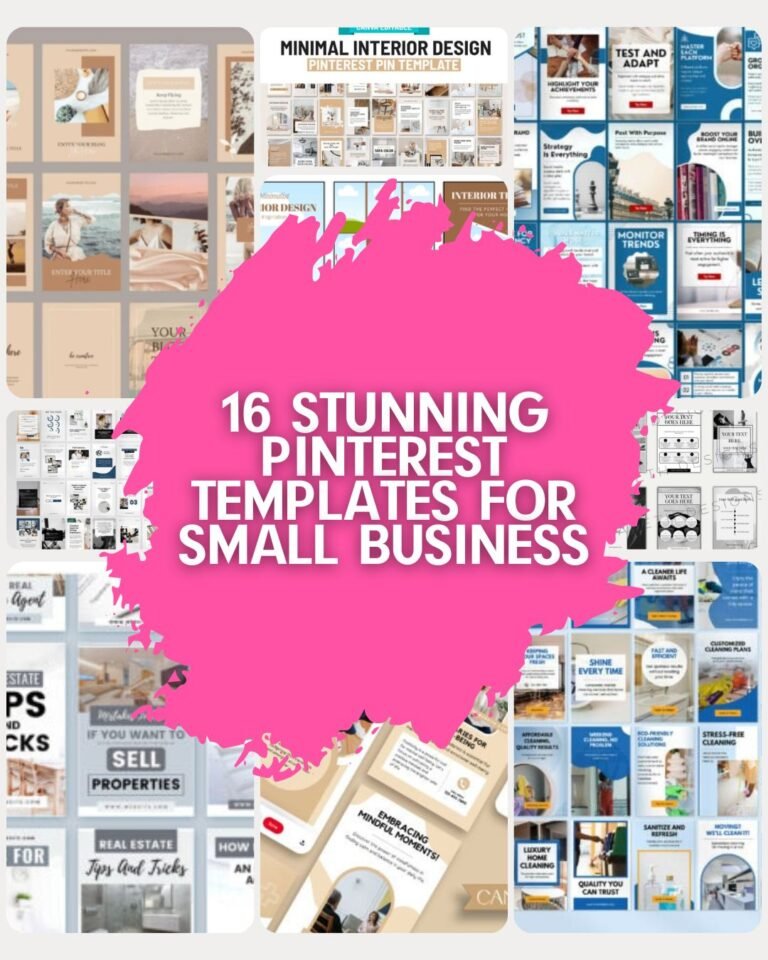 Small Biz, Big Pins: 16 Stunning Pinterest Templates For Small Business