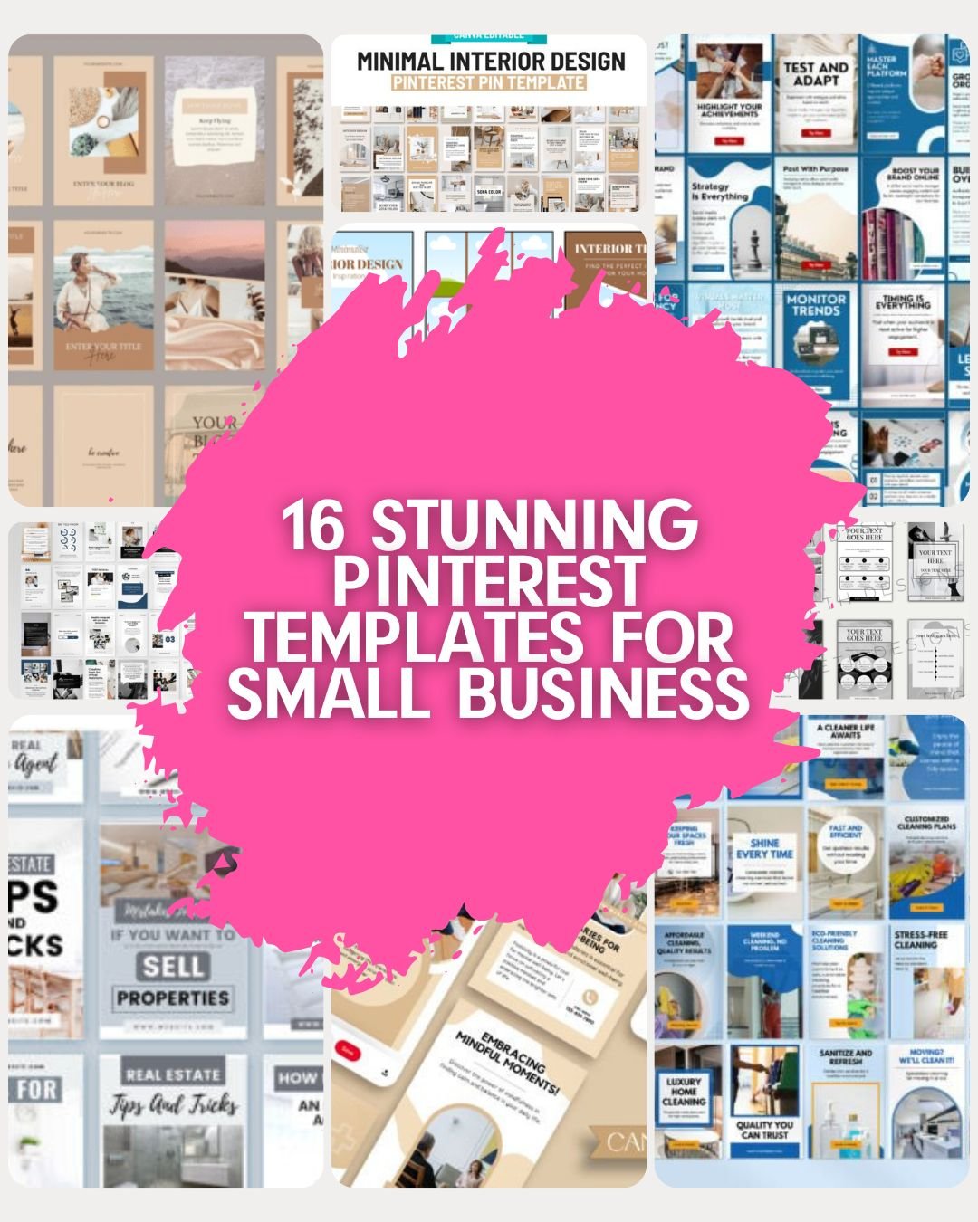 Small Biz, Big Pins: 16 Stunning Pinterest Templates For Small Business