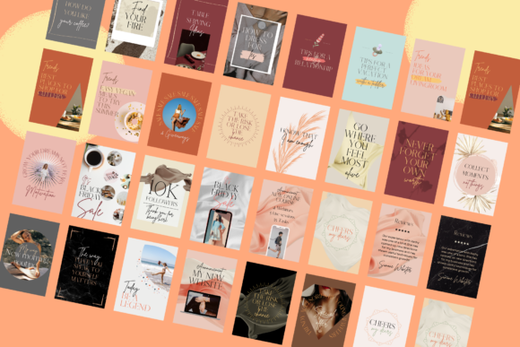 Boho Pinterest Pins Canva