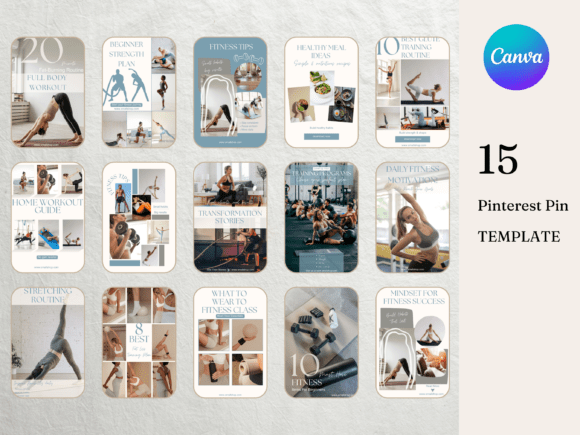 Fitness Coach Trainer Pinterest Pin Temp