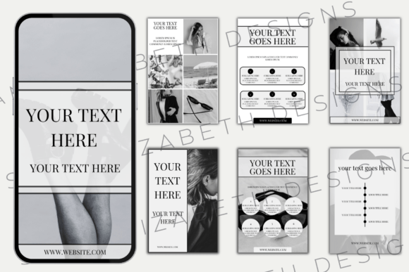 Monochrome Pinterest Templates